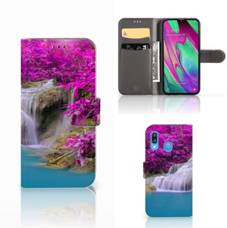 B2Ctelecom Samsung Galaxy A40 Flip Cover Waterval