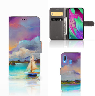 B2Ctelecom Samsung Galaxy A40 Hoesje Boat