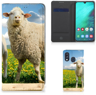 B2Ctelecom Samsung Galaxy A40 Hoesje maken Schaap en Lammetje