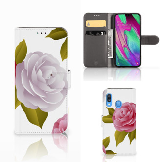 B2Ctelecom Samsung Galaxy A40 Hoesje Roses