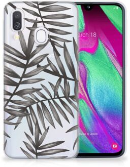 B2Ctelecom Samsung Galaxy A40 Hoesje TPU Grijs-transparant