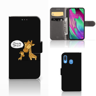 B2Ctelecom Samsung Galaxy A40 Leuk Hoesjes Giraffe