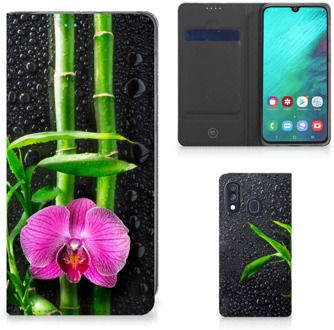 B2Ctelecom Samsung Galaxy A40 Smart Cover Orchidee