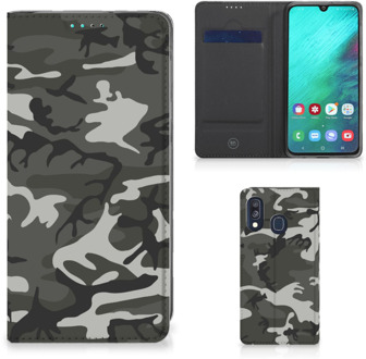 B2Ctelecom Samsung Galaxy A40 Standcase Hoesje Army Light