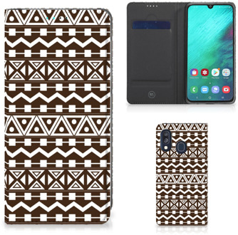 B2Ctelecom Samsung Galaxy A40 Standcase Hoesje Aztec Brown