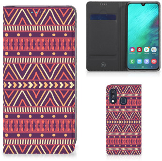 B2Ctelecom Samsung Galaxy A40 Standcase Hoesje Aztec Purple