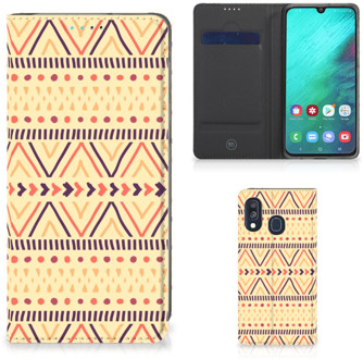 B2Ctelecom Samsung Galaxy A40 Standcase Hoesje Aztec Yellow