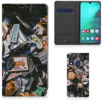 B2Ctelecom Samsung Galaxy A40 Standcase Hoesje Badges