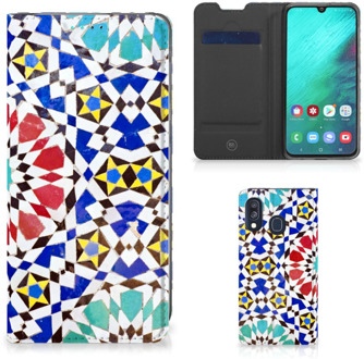 B2Ctelecom Samsung Galaxy A40 Standcase Hoesje Design Mozaïek