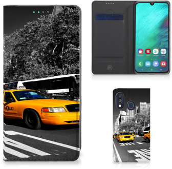 B2Ctelecom Samsung Galaxy A40 Standcase Hoesje Design New York Taxi