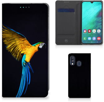 B2Ctelecom Samsung Galaxy A40 Standcase Hoesje Design Papegaai