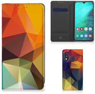 B2Ctelecom Samsung Galaxy A40 Standcase Hoesje Design Polygon Color