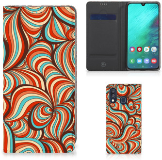 B2Ctelecom Samsung Galaxy A40 Standcase Hoesje Design Retro