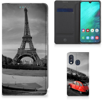 B2Ctelecom Samsung Galaxy A40 Standcase Hoesje Eiffeltoren