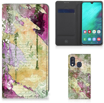 B2Ctelecom Samsung Galaxy A40 Standcase Hoesje Letter Painting