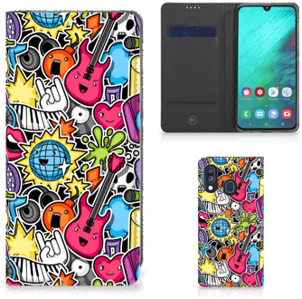 B2Ctelecom Samsung Galaxy A40 Standcase Hoesje Punk Rock