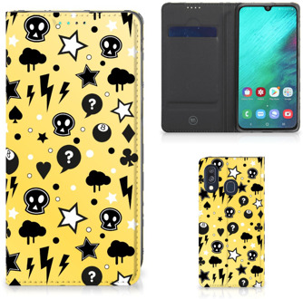 B2Ctelecom Samsung Galaxy A40 Standcase Hoesje Punk Yellow