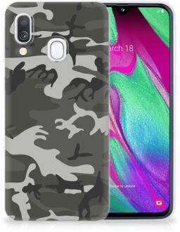 B2Ctelecom Samsung Galaxy A40 TPU Siliconen Hoesje Army Light