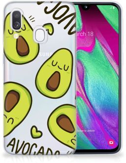 B2Ctelecom Samsung Galaxy A40 TPU Siliconen Hoesje Avocado Singing