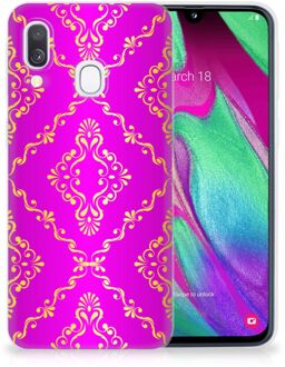 B2Ctelecom Samsung Galaxy A40 TPU Siliconen Hoesje Barok Roze