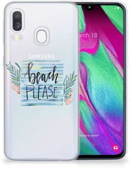 B2Ctelecom Samsung Galaxy A40 TPU Siliconen Hoesje Boho Beach