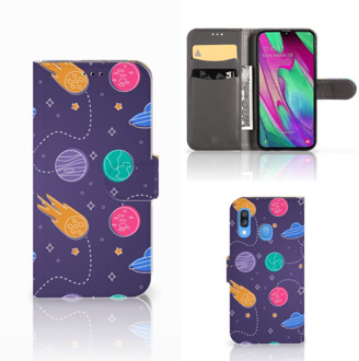 B2Ctelecom Samsung Galaxy A40 Wallet Case met Pasjes Space