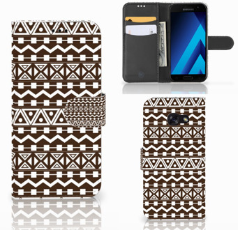 B2Ctelecom Samsung Galaxy A5 2017 Bookcase Hoesje Aztec Brown