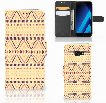 B2Ctelecom Samsung Galaxy A5 2017 Bookcase Hoesje Aztec Yellow