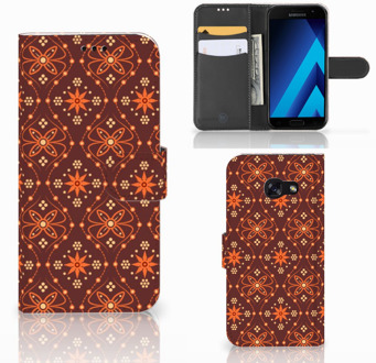 B2Ctelecom Samsung Galaxy A5 2017 Bookcase Hoesje Batik Brown