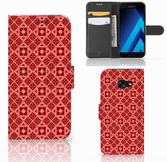 B2Ctelecom Samsung Galaxy A5 2017 Bookcase Hoesje Batik Red