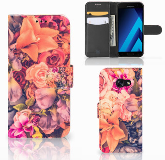 B2Ctelecom Samsung Galaxy A5 2017 Bookcase Hoesje Design Bosje Bloemen