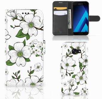 B2Ctelecom Samsung Galaxy A5 2017 Bookcase Hoesje Design Dogwood Flowers