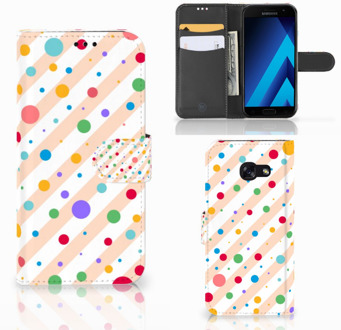 B2Ctelecom Samsung Galaxy A5 2017 Bookcase Hoesje Design Dots