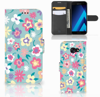 B2Ctelecom Samsung Galaxy A5 2017 Bookcase Hoesje Design Flower Power