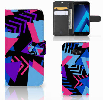 B2Ctelecom Samsung Galaxy A5 2017 Bookcase Hoesje Design Funky Triangle