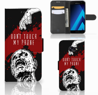 B2Ctelecom Samsung Galaxy A5 2017 Bookcase Hoesje Design Zombie Blood