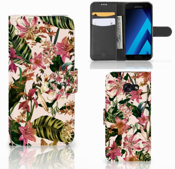 B2Ctelecom Samsung Galaxy A5 2017 Bookcase Hoesje Flowers