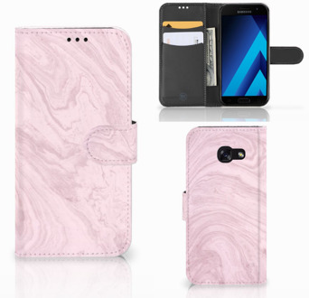 B2Ctelecom Samsung Galaxy A5 2017 Bookcase Hoesje Marble Pink