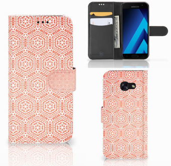 B2Ctelecom Samsung Galaxy A5 2017 Bookcase Hoesje Pattern Orange