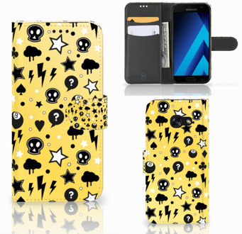 B2Ctelecom Samsung Galaxy A5 2017 Bookcase Hoesje Punk Yellow