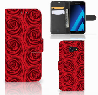 B2Ctelecom Samsung Galaxy A5 2017 Bookcase Hoesje Red Roses