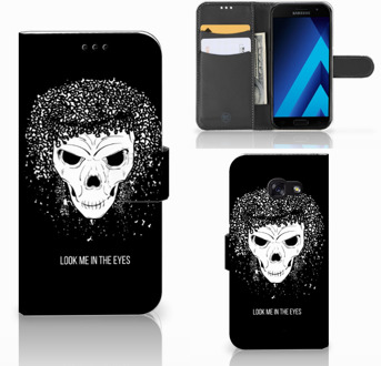 B2Ctelecom Samsung Galaxy A5 2017 Bookcase Hoesje Skull Hair