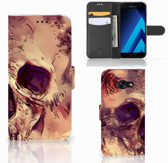 B2Ctelecom Samsung Galaxy A5 2017 Bookcase Hoesje Skullhead