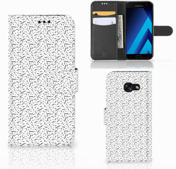 B2Ctelecom Samsung Galaxy A5 2017 Bookcase Hoesje Stripes Dots