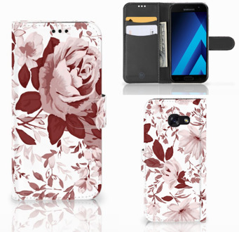 B2Ctelecom Samsung Galaxy A5 2017 Bookcase Hoesje Watercolor Flowers