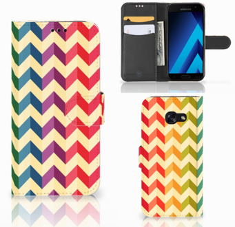 B2Ctelecom Samsung Galaxy A5 2017 Bookcase Hoesje Zigzag Color