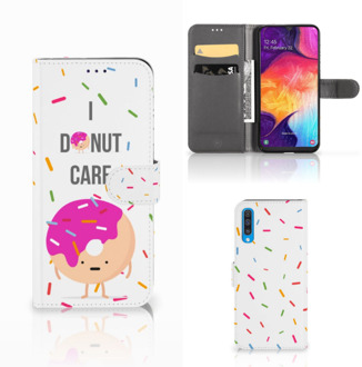 B2Ctelecom Samsung Galaxy A50 Book Cover Donut Roze