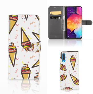 B2Ctelecom Samsung Galaxy A50 Book Cover Icecream