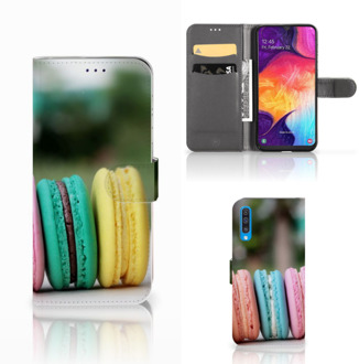 B2Ctelecom Samsung Galaxy A50 Book Cover Macarons