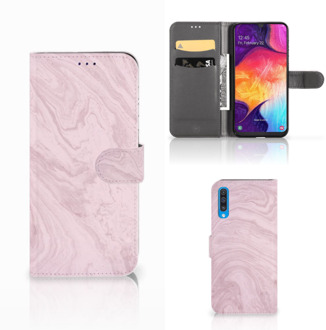 B2Ctelecom Samsung Galaxy A50 Bookcase Marble Roze